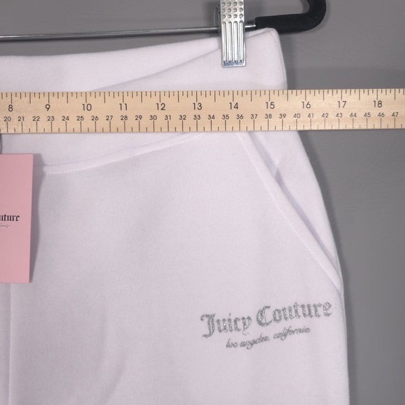 NWT JUICY COUTURE SET Pants + Pullover Sweater BLEACHED WHITE Size MEDIUM - Picture 6 of 16